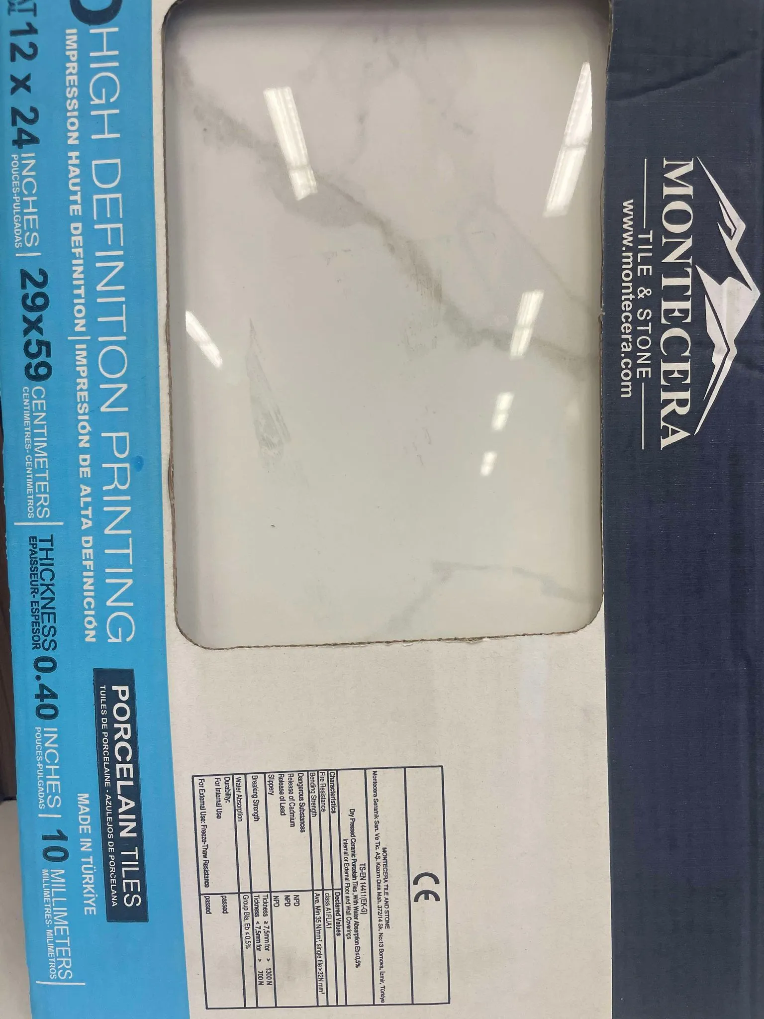 $1.89/sqft  12 x 24 Montecera