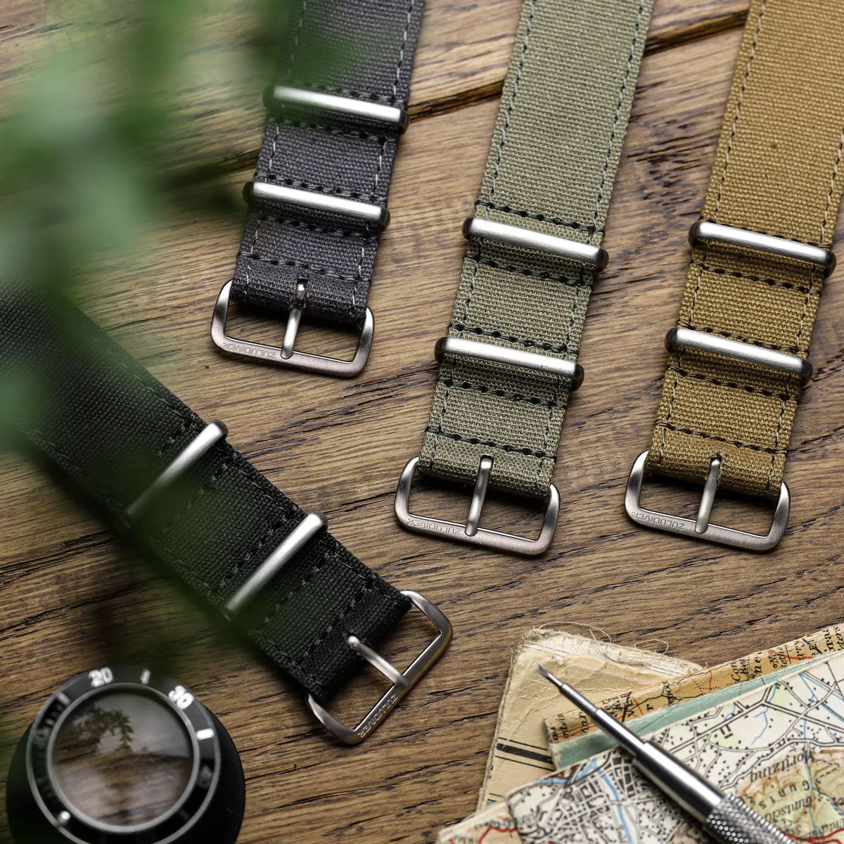 1973 British Military Watch Strap: WARRIOR CANVAS - Desert Sand