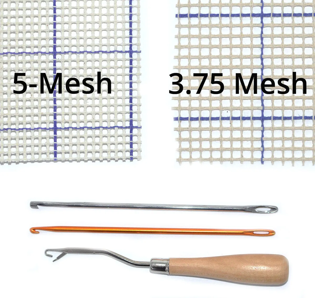 5 Mesh Rug Canvas for Latch Hooking, Locker Hooking