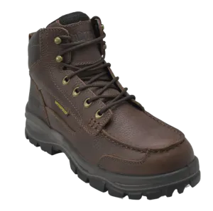 AdTec Men 6" Tumbled Leather Moc Soft Toe Waterproof Work Boots