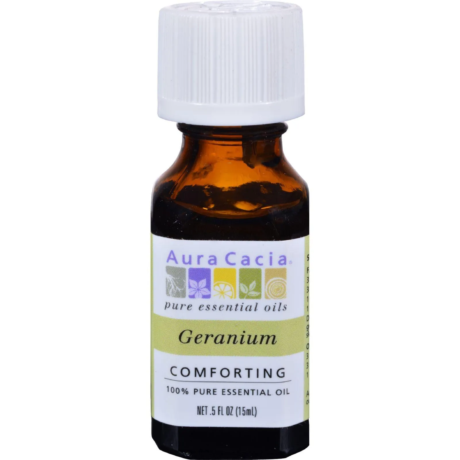 Aura Cacia Pure Essential Oil Geranium - 0.5 Fl Oz