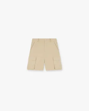 Baggy Cotton Cargo Short - Sandstone