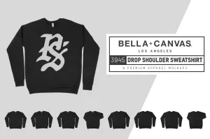 Bella   Canvas 3945 Drop Shoulder Mockups