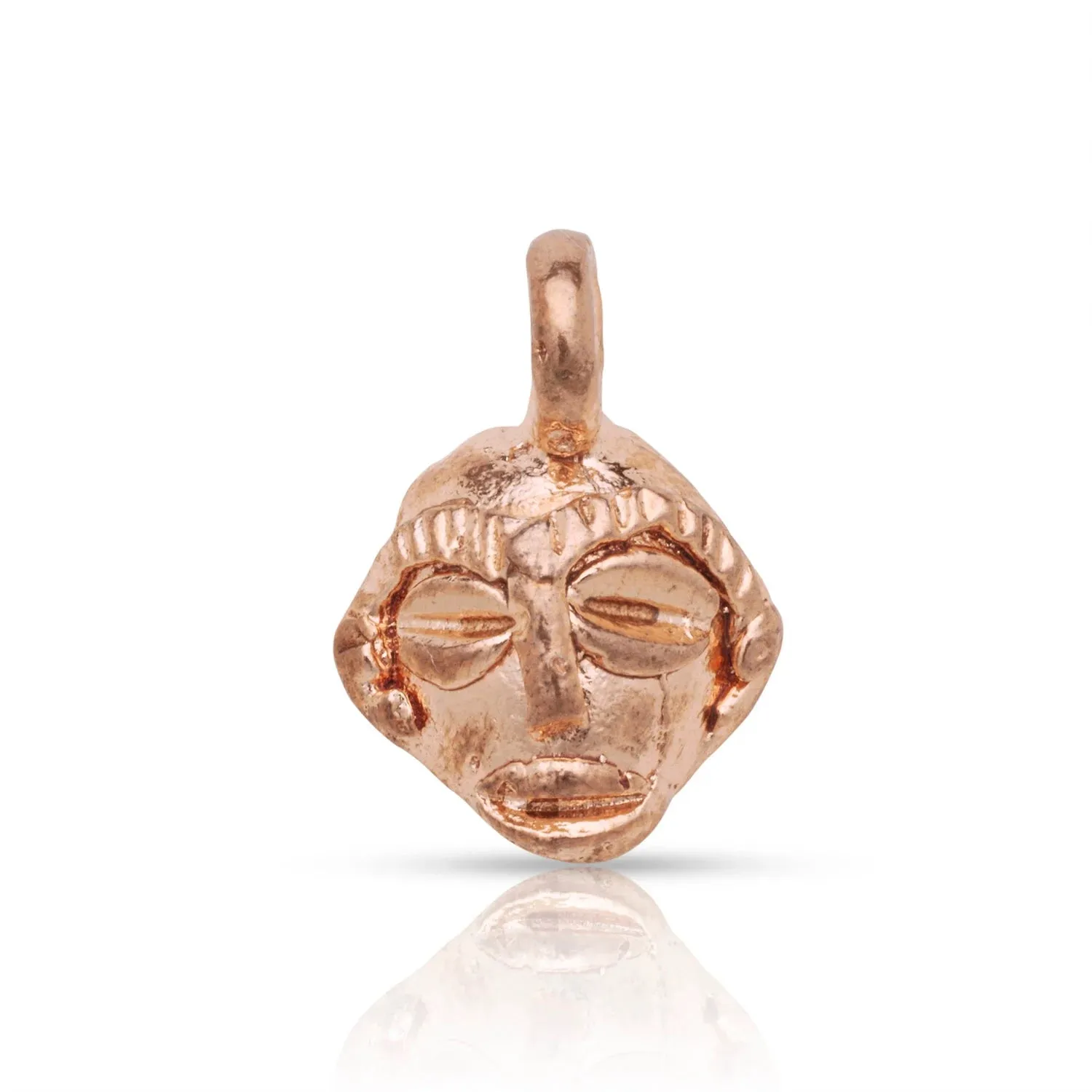 Better Jewelry Real Copper African Mask Pendant