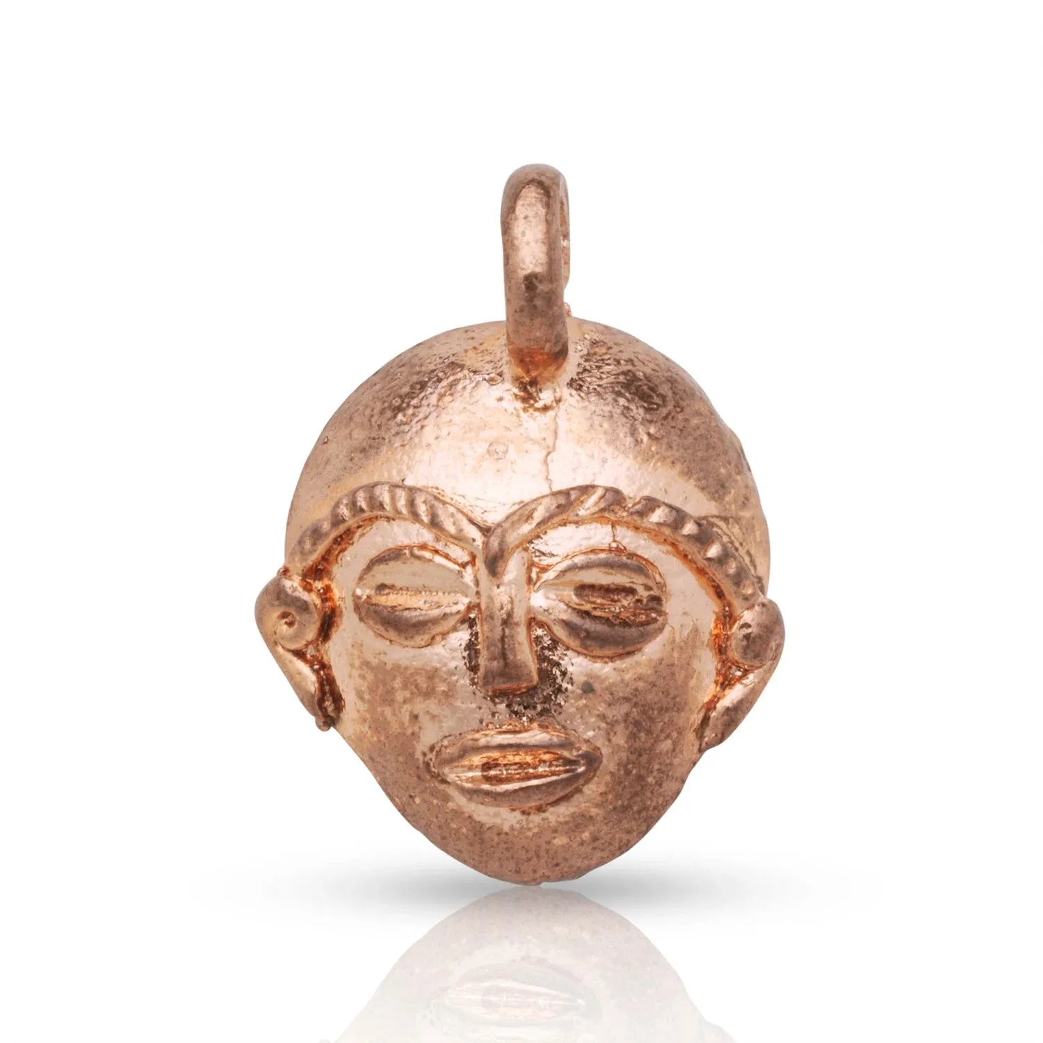 Better Jewelry Real Copper African Mask Pendant