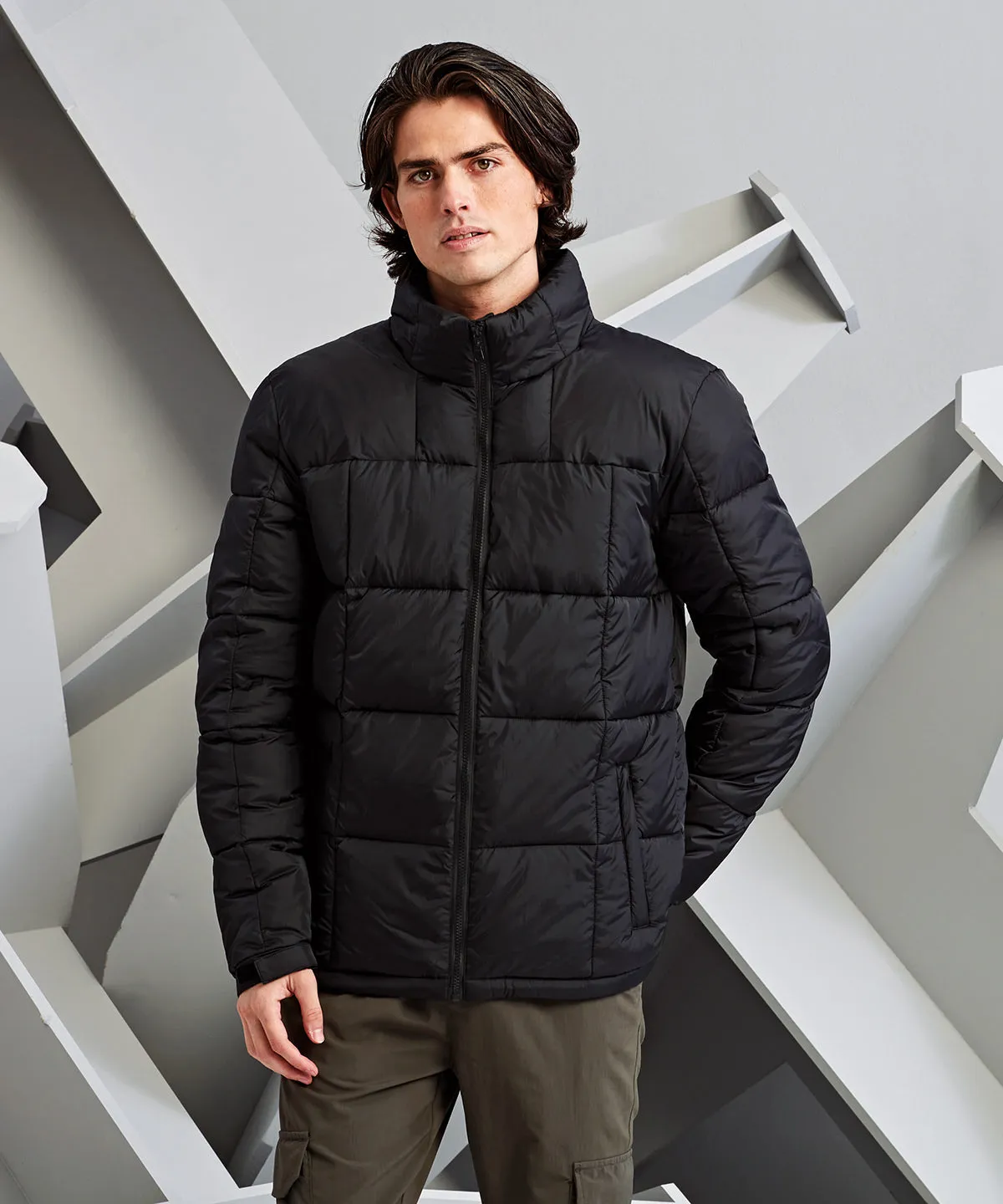 Black/Black - Fourteener box quilt jacket