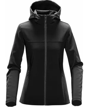 Black/Dolphin - Women's Orbiter softshell hoodie