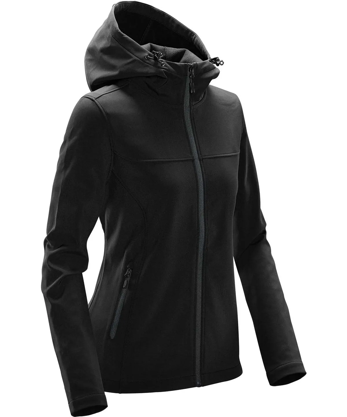 Black/Dolphin - Women's Orbiter softshell hoodie