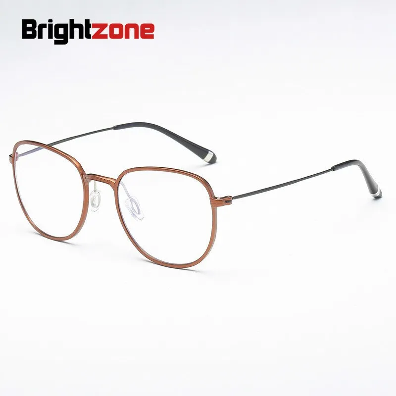 Brightzone Unisex Full Rim Square Acetate Alloy Eyeglasses Th0002