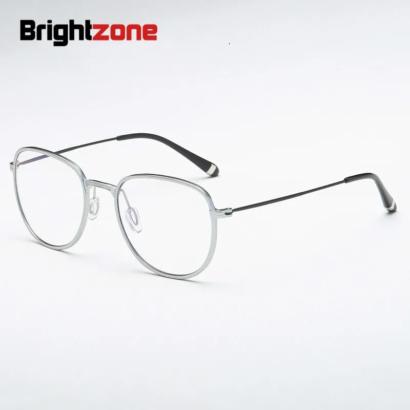 Brightzone Unisex Full Rim Square Acetate Alloy Eyeglasses Th0002