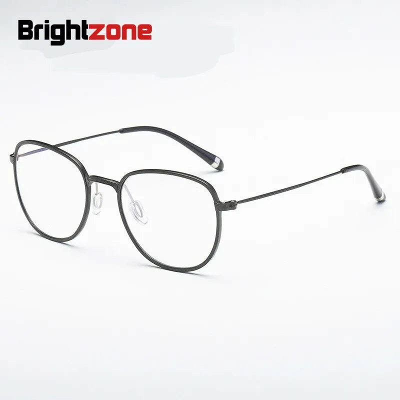 Brightzone Unisex Full Rim Square Acetate Alloy Eyeglasses Th0002