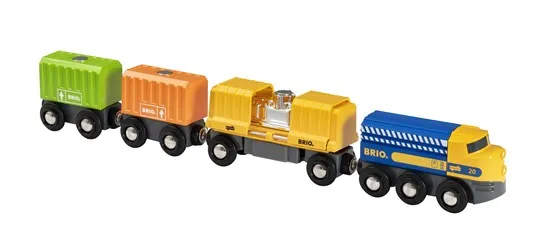 Brio Three-Wagon Cargo Train 33982