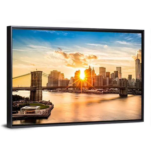 Brooklyn Bridge Skyline Canvas Wall Art