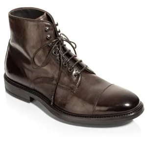 Burkett Dark Brown Cap Toe Boot