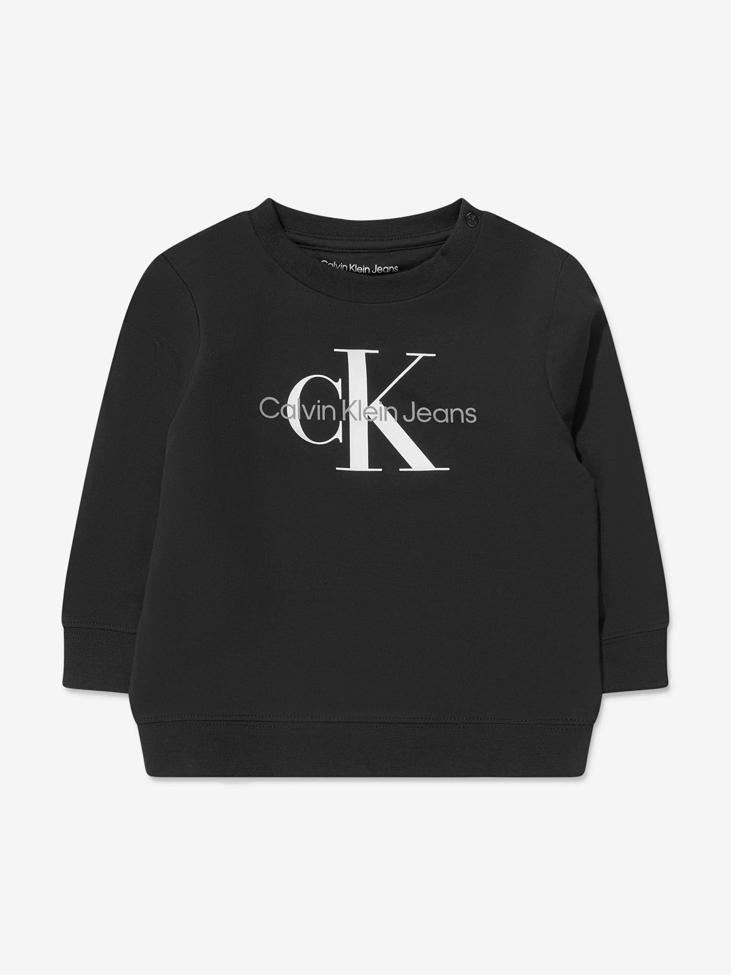 Calvin Klein Baby Monogram 3 Piece Gift Set in Black