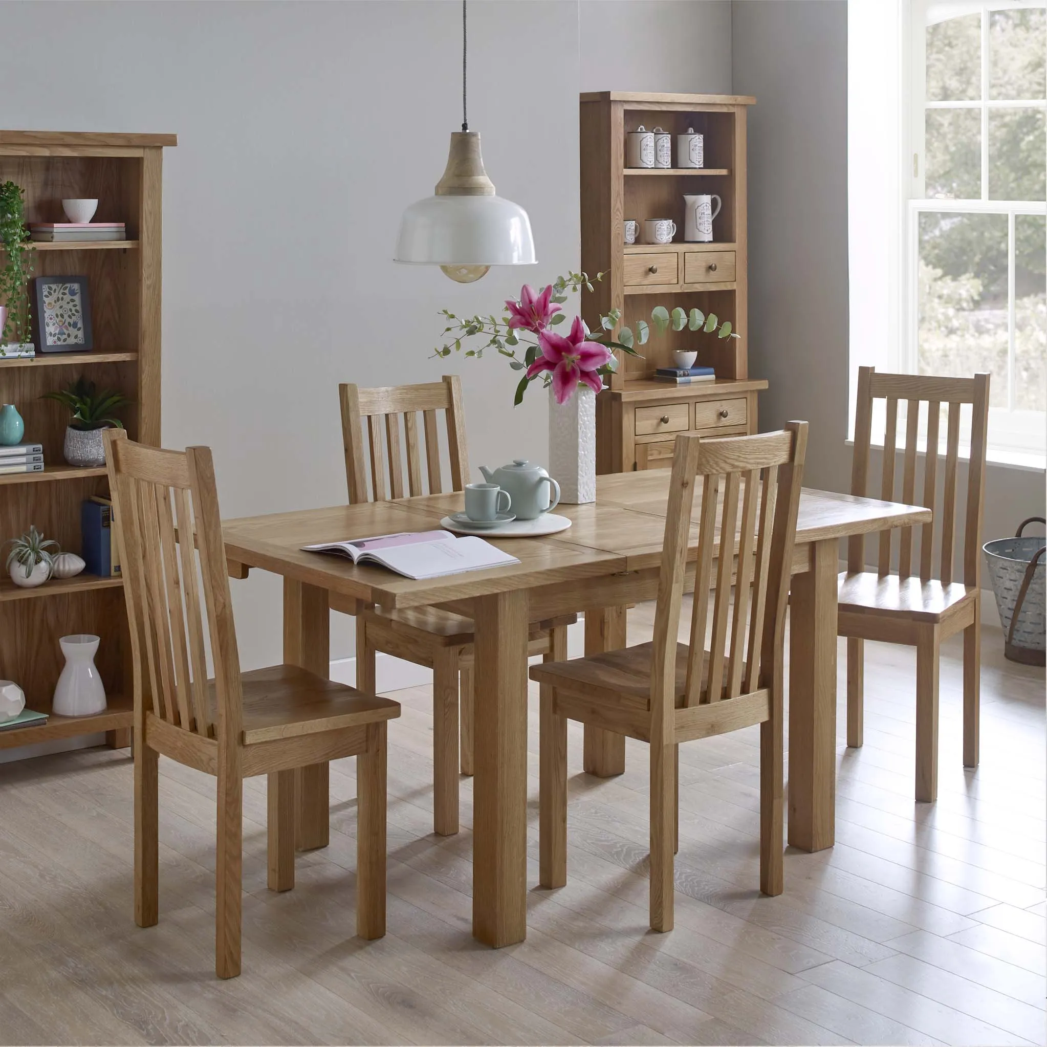 Charlestown Oak Dining Chair with Timber Seat