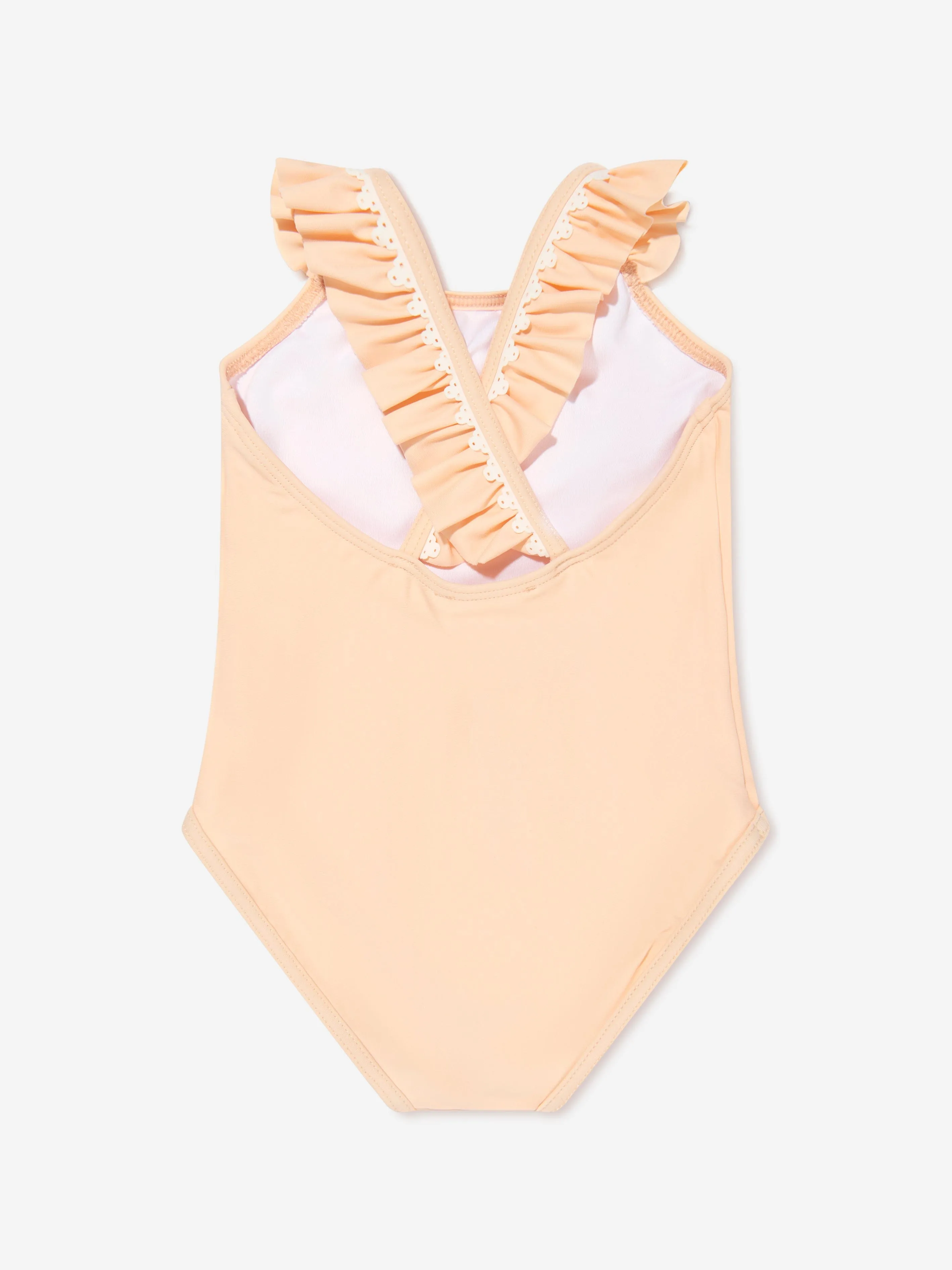 Chloé Baby Girls Logo Swimming Costume in Pink