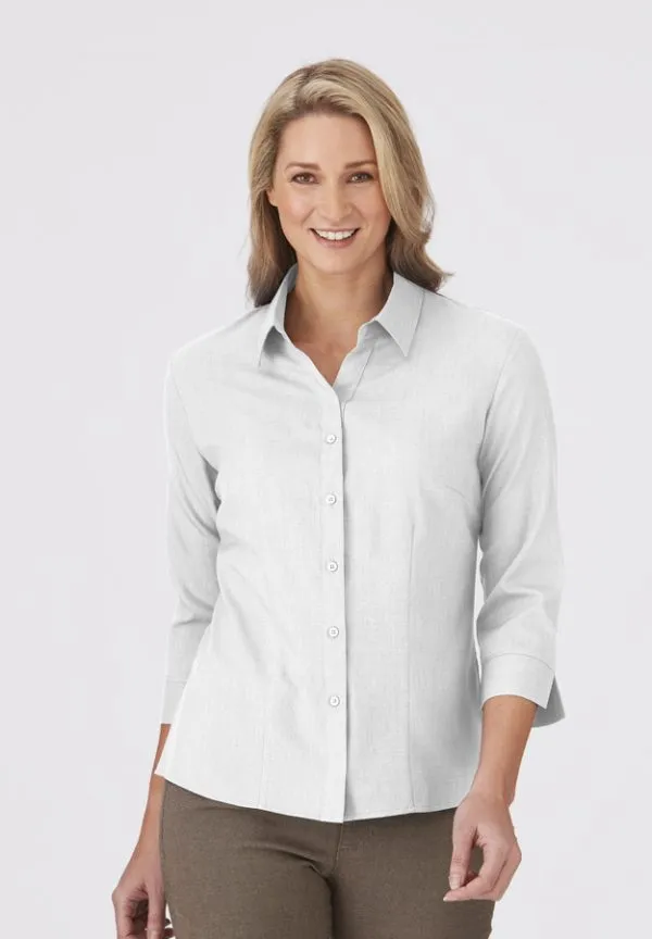 City Collection Womens Ezylin 3/4 Sleeve Shirt