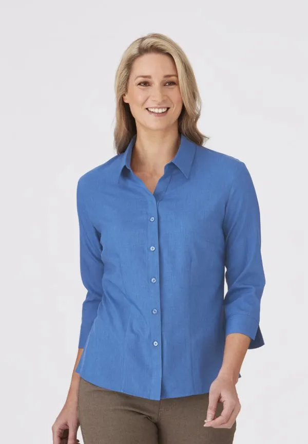 City Collection Womens Ezylin 3/4 Sleeve Shirt