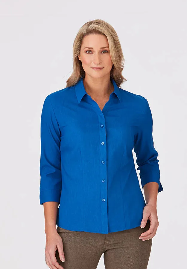 City Collection Womens Ezylin 3/4 Sleeve Shirt