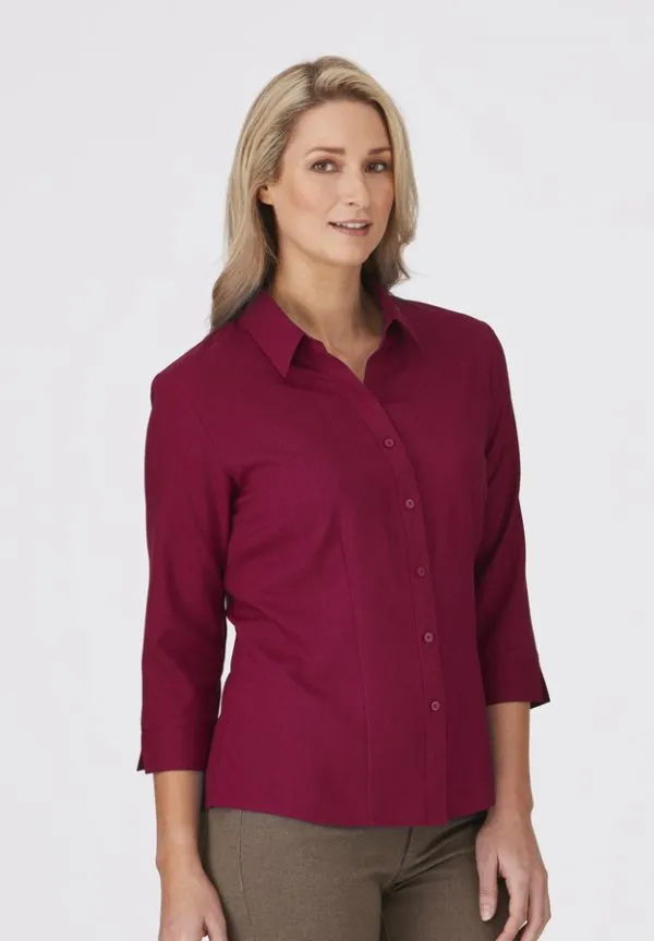 City Collection Womens Ezylin 3/4 Sleeve Shirt