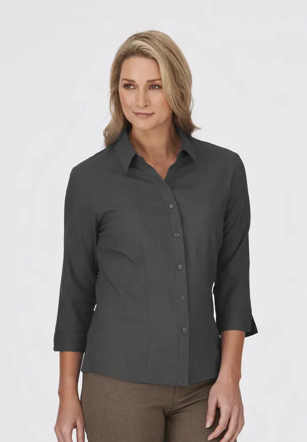 City Collection Womens Ezylin 3/4 Sleeve Shirt