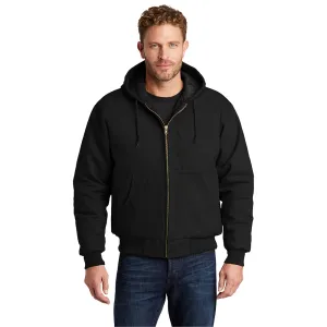 CornerStone® - Duck Cloth Hooded Work Jacket - Black