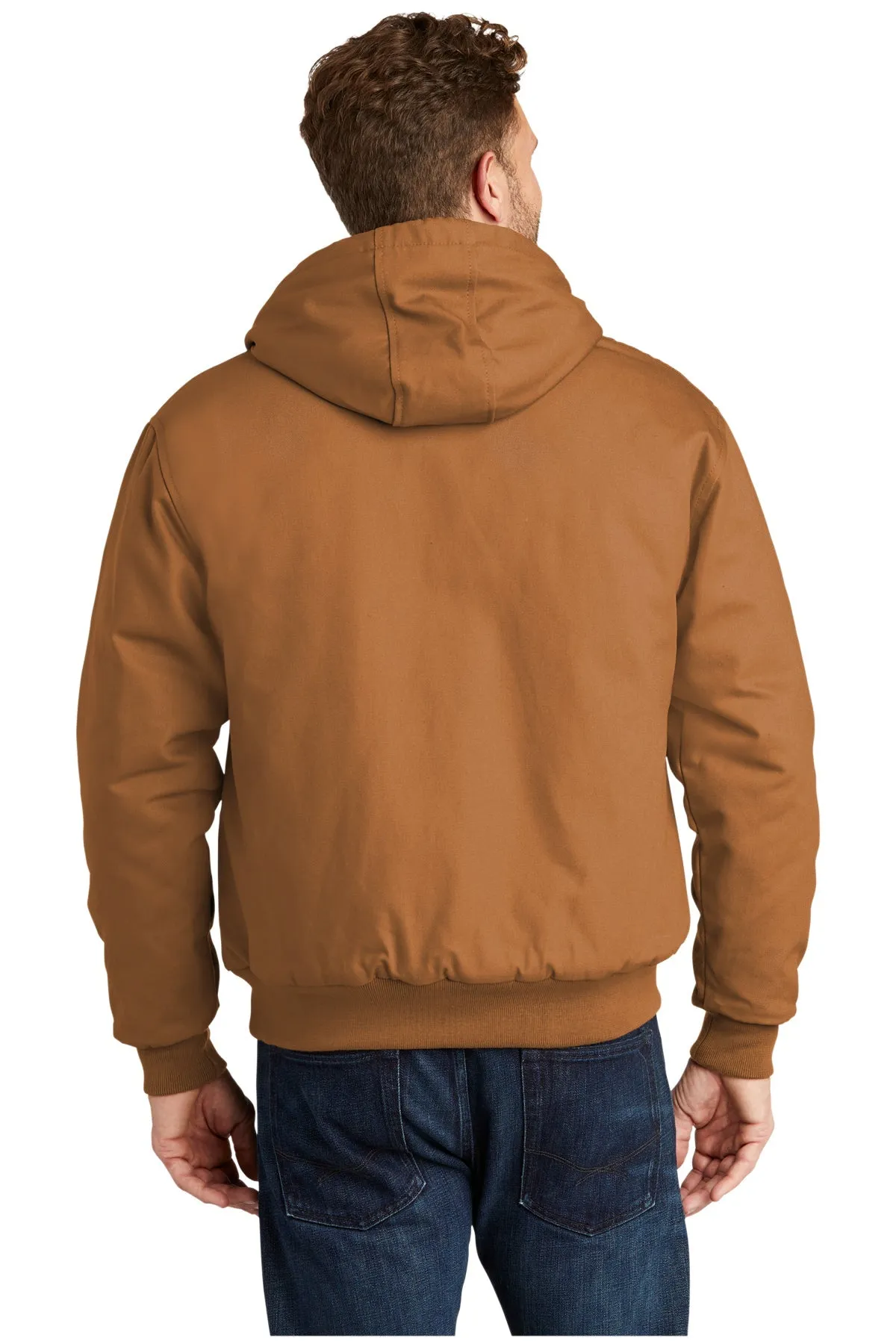 CornerStone Tall Duck Cloth Hooded Work Jacket, Duck Brown