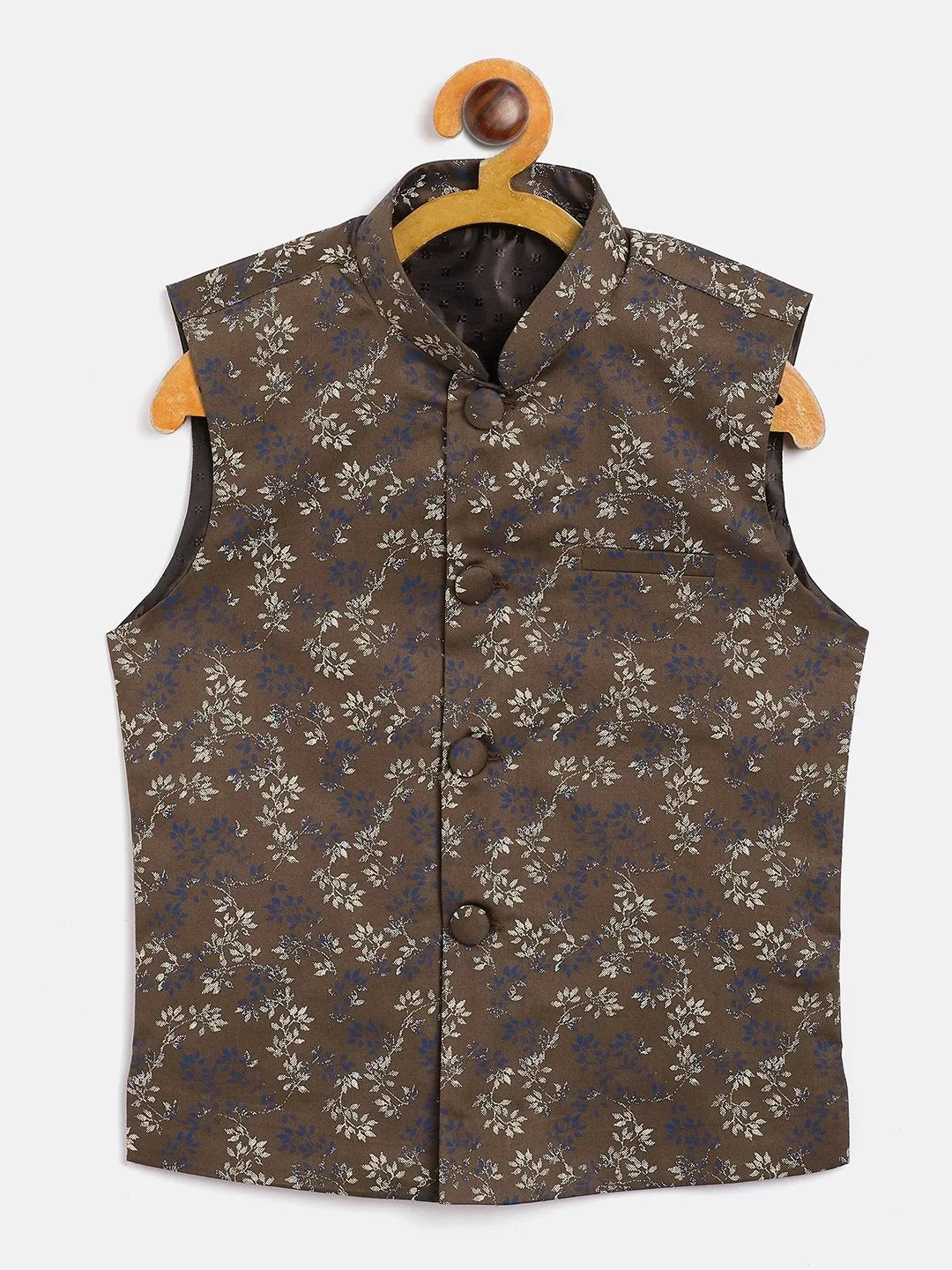 Cotton Blend Nehru Jacket for Boys - JBN Creation