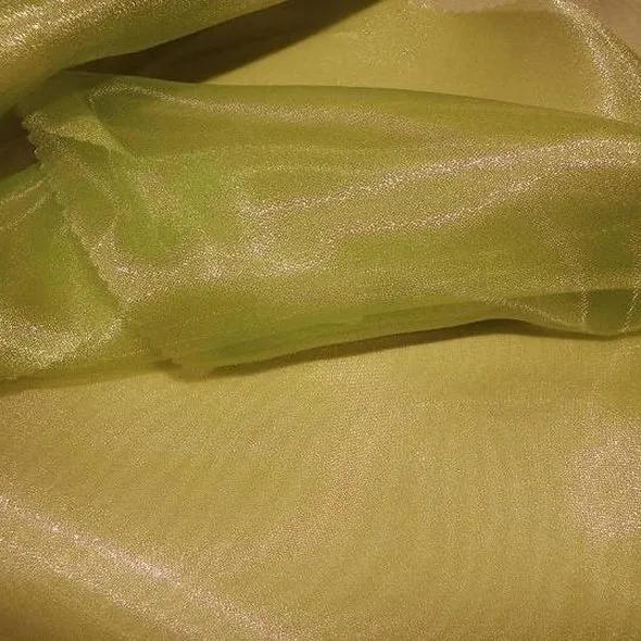 Crystal Organza Table Linen in Olive 337