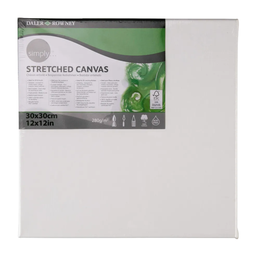 Daler Rowney Canvas Panel 30*30cm/12*12"