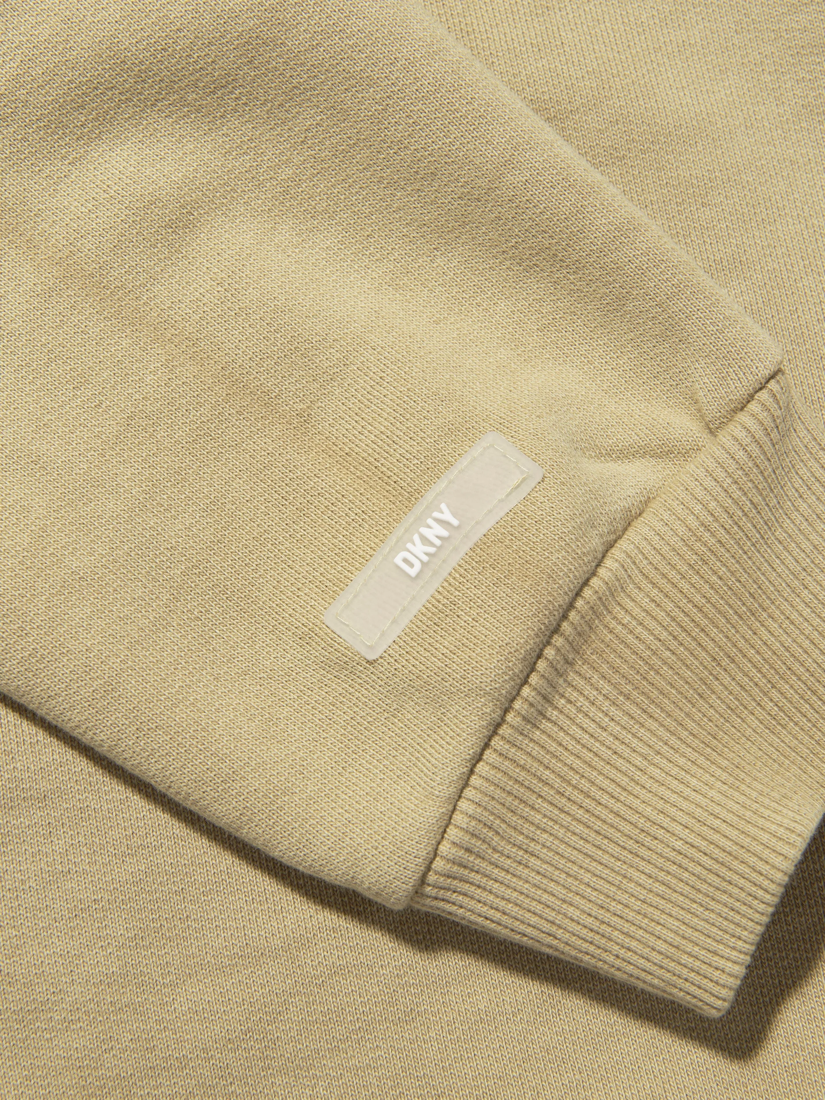 DKNY Kids Logo Hoodie in Beige