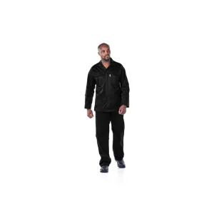 DROMEX EXECUFIT POLYCOTTON CONTI JACKET COLOUR-BLACK SIZE 46