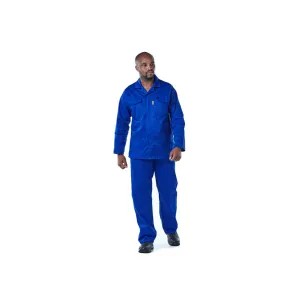 DROMEX EXECUFIT POLYCOTTON CONTI JACKET COLOUR-ROYAL SIZE 38