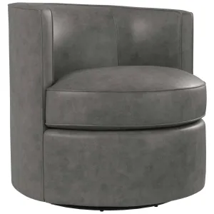 Fleur Leather Swivel Chair