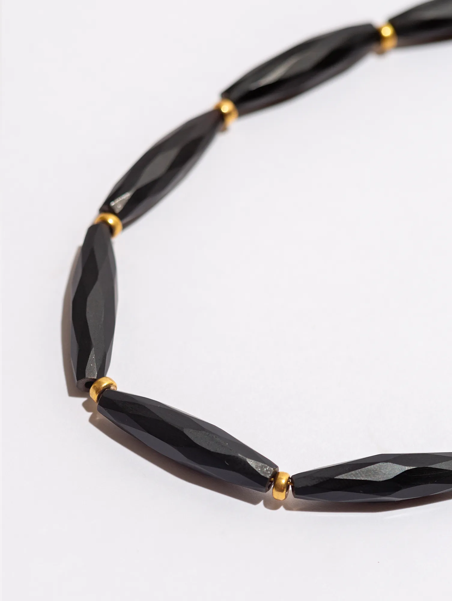 Genevieve Matte Black Onyx Necklace