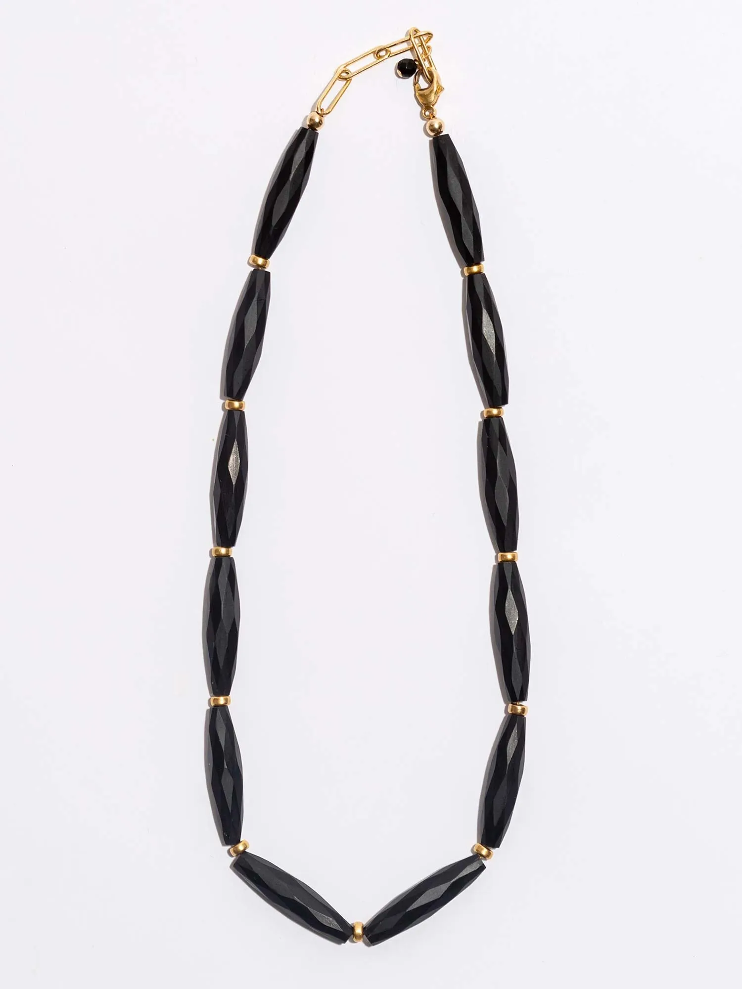 Genevieve Matte Black Onyx Necklace