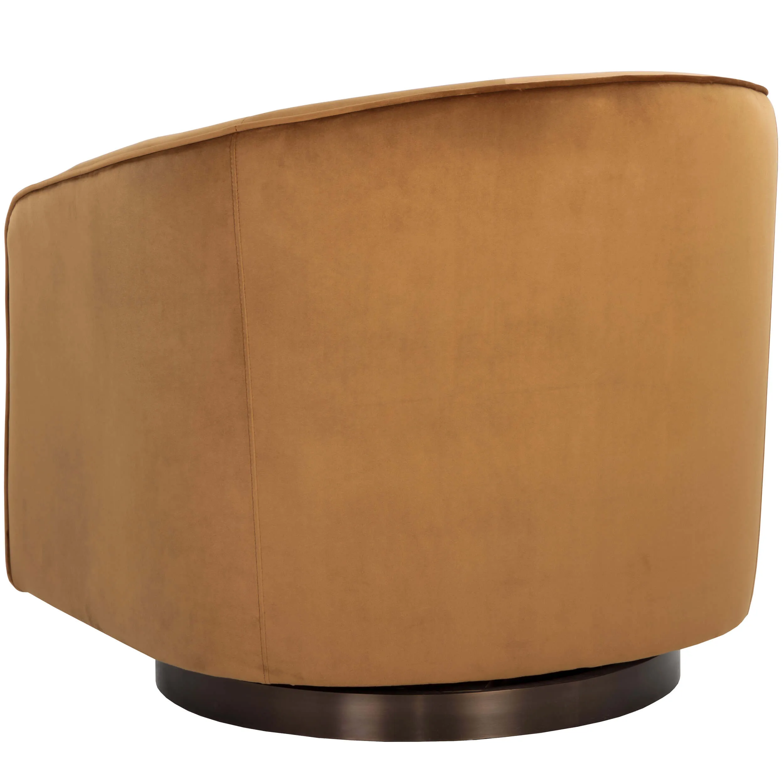 Hazel Swivel Chair, Gold Sky