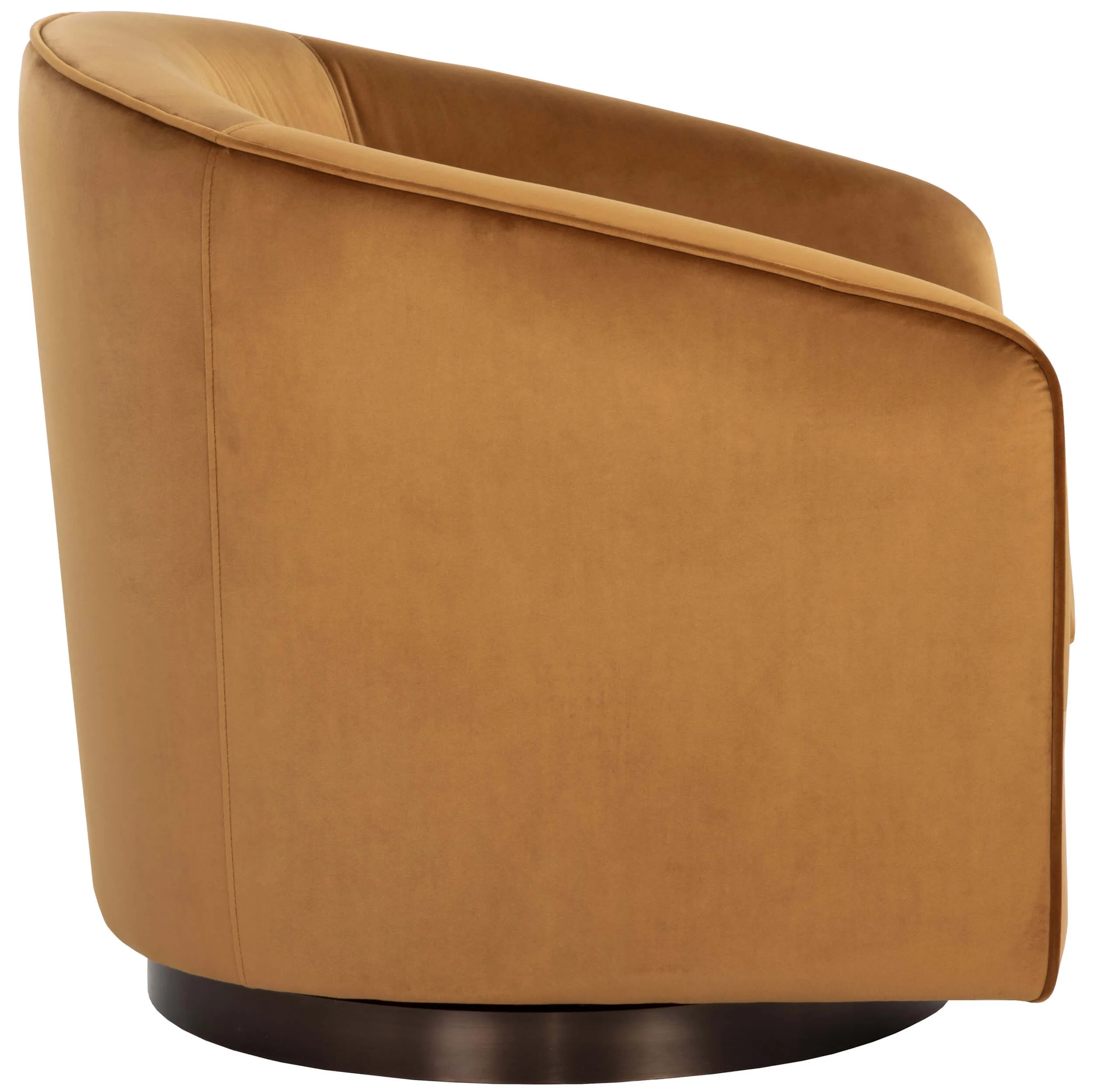 Hazel Swivel Chair, Gold Sky