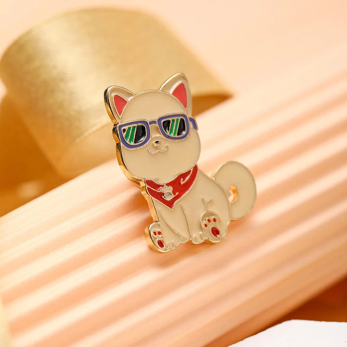 Japanese Kishu inu Dog Enamel Pin