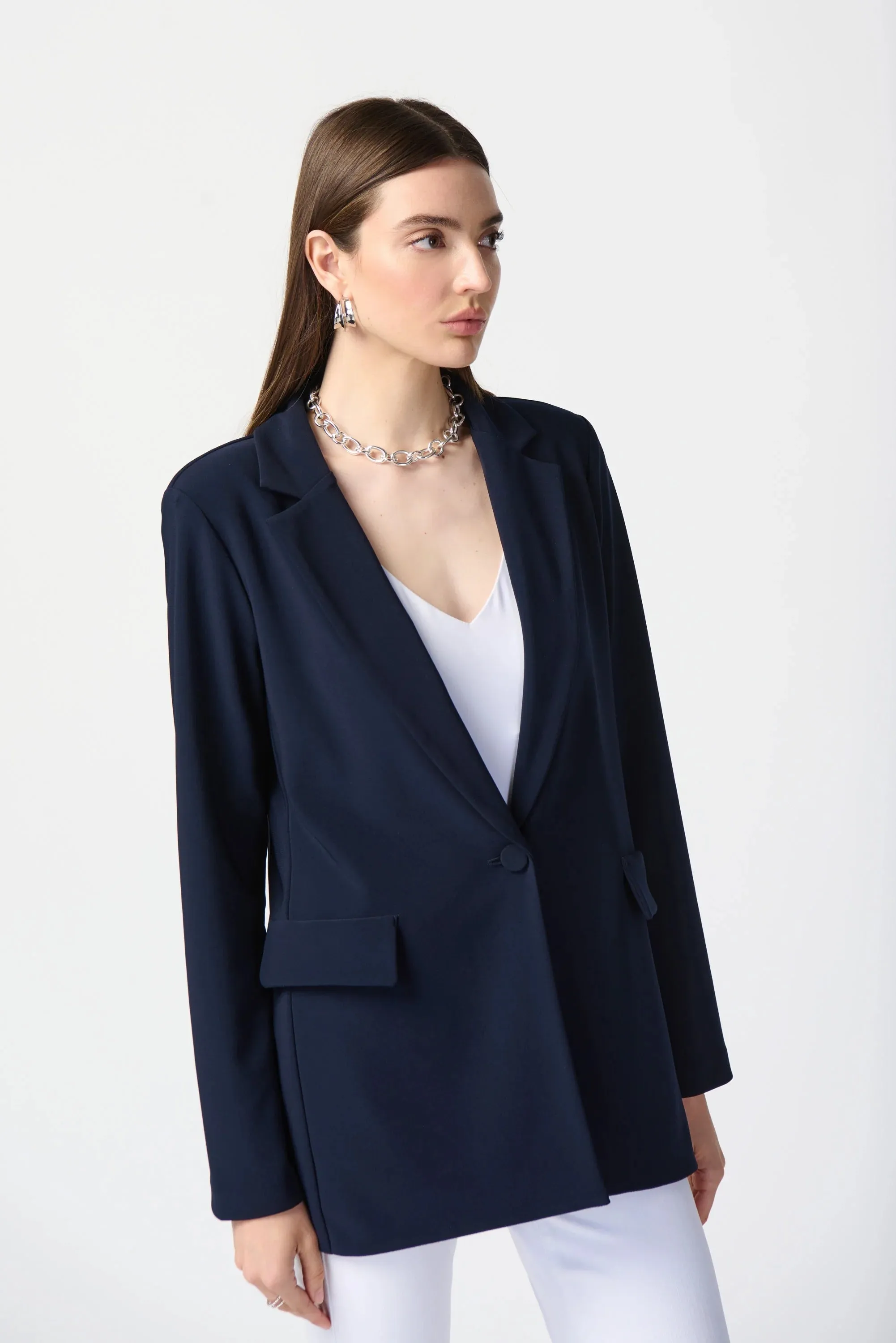 Joseph Ribkoff Long Blazer Midnight Blue