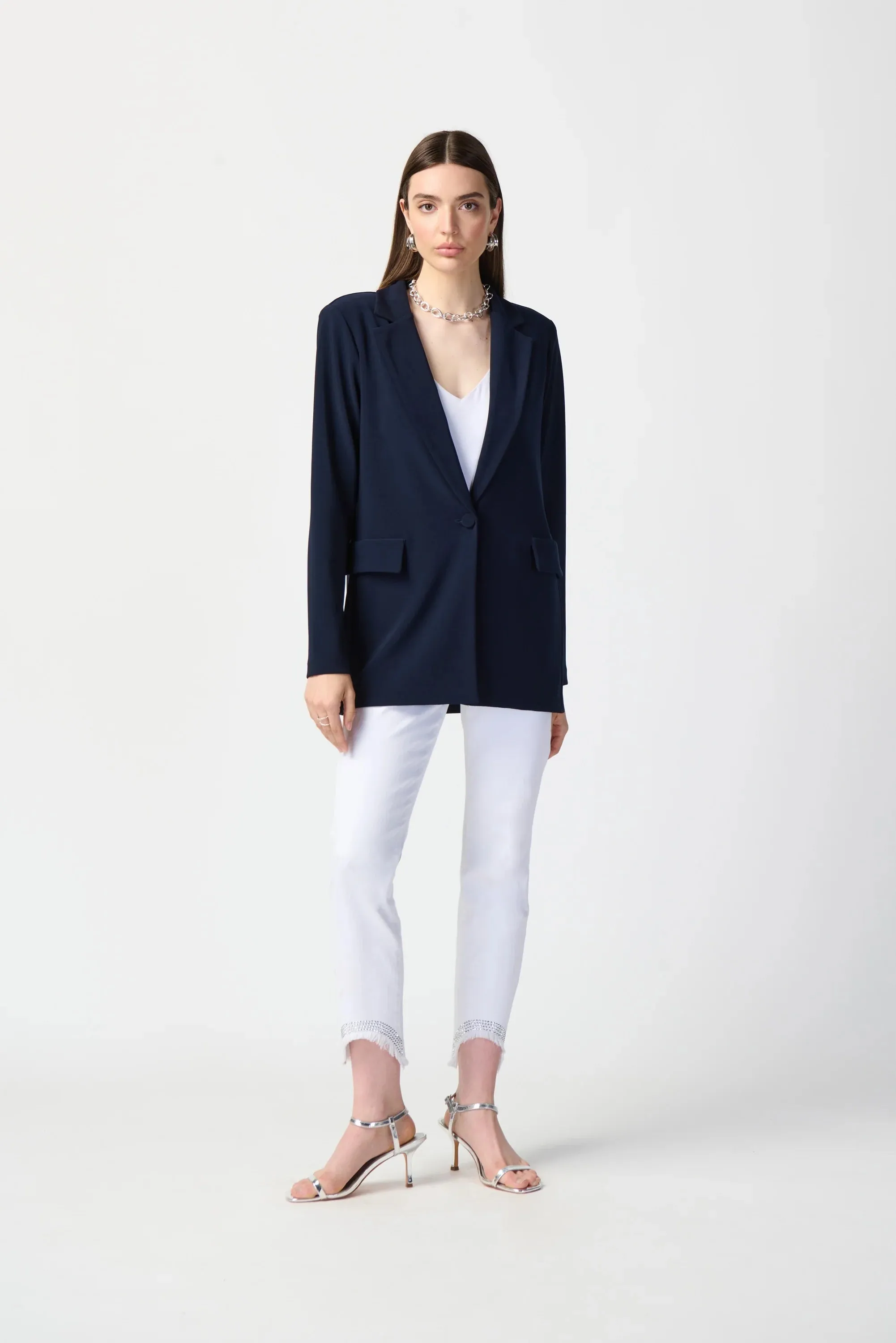 Joseph Ribkoff Long Blazer Midnight Blue