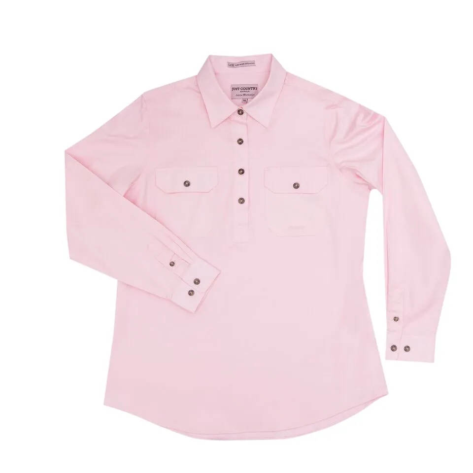 Just Country Women's Long Sleeve Half Button Work Shirt