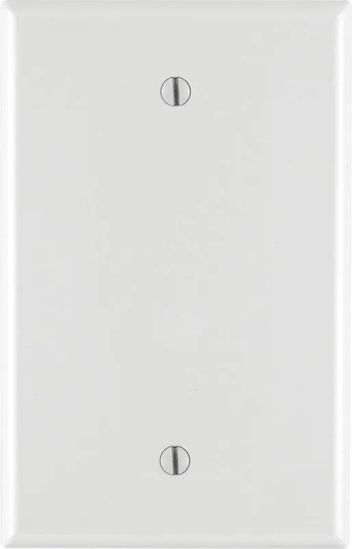 Leviton White 1 gang Nylon Blank Wall Plate 1 pk