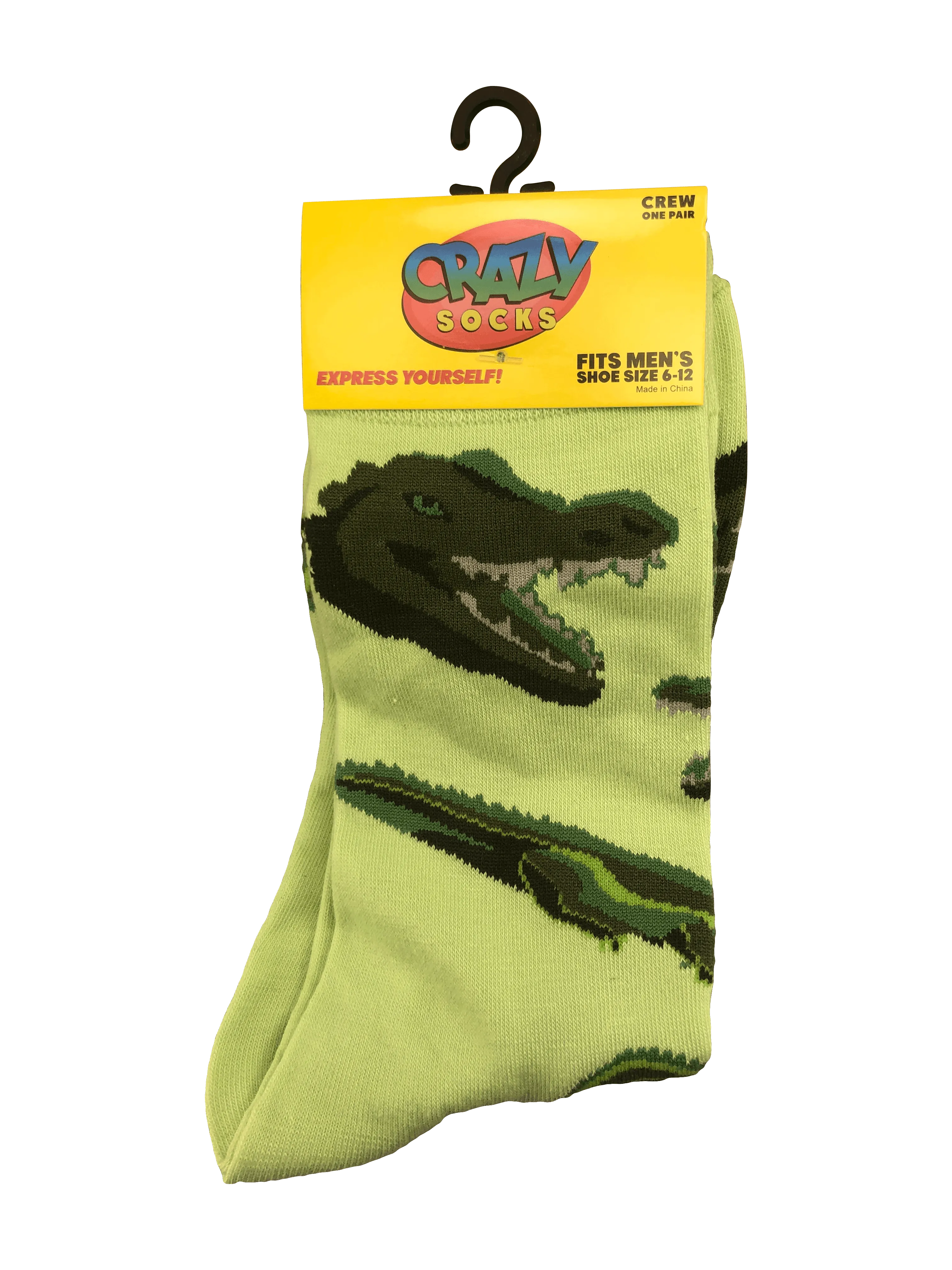 Lime green socks (not TOO bright!) with dark green gators - Love them!