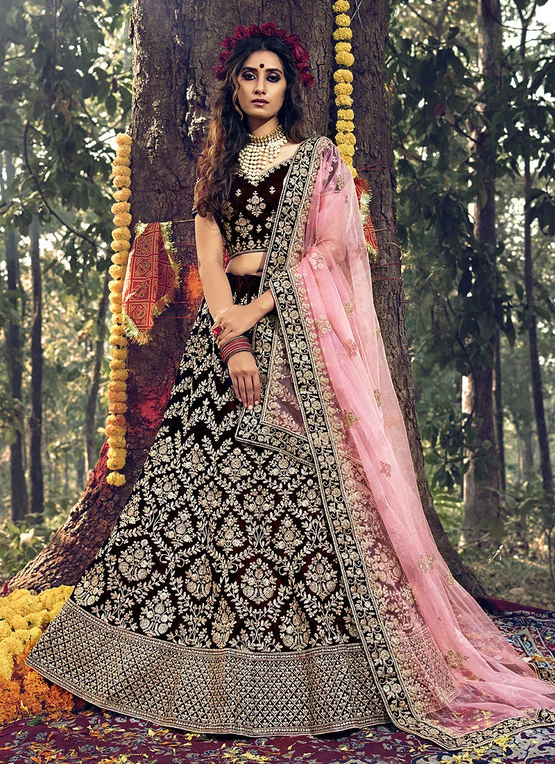 Maroon Traditional Lehenga Choli