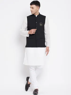 Men's Nehru Jacket With Eid Insignia - Even Apparels