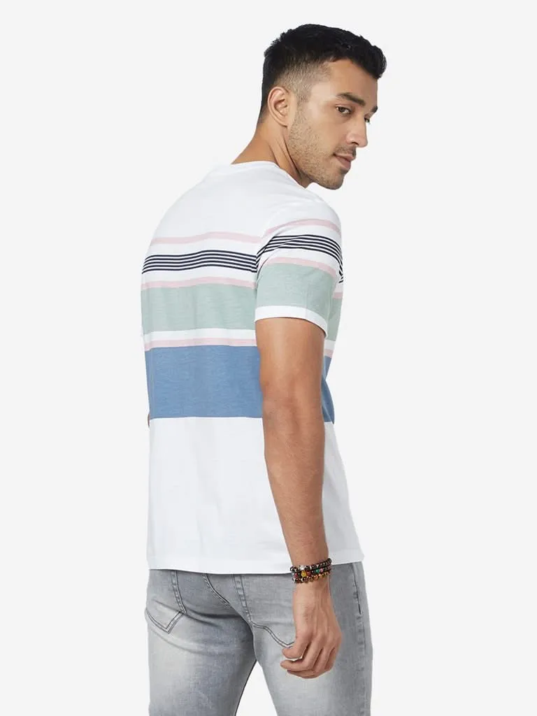 Nuon Multicolour Striped Slim-Fit T-Shirt