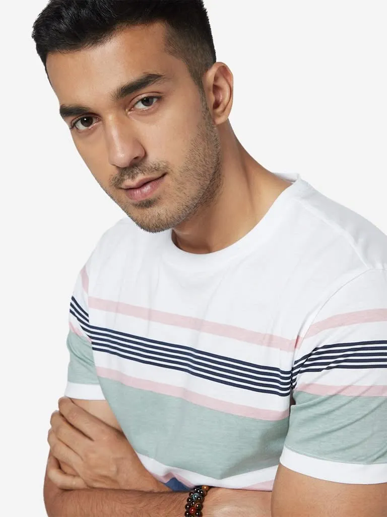 Nuon Multicolour Striped Slim-Fit T-Shirt