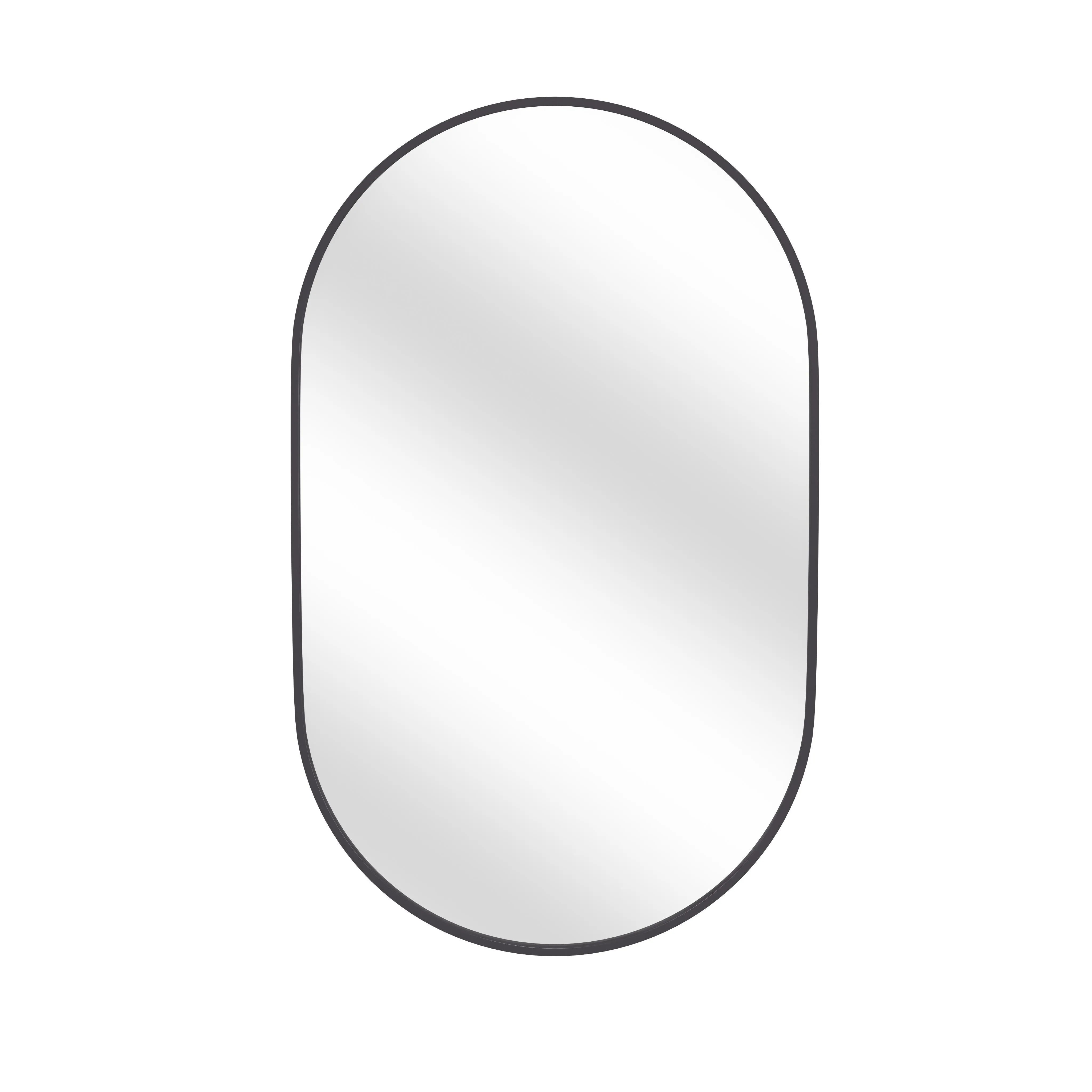 Oval - Wall Mirror - Black